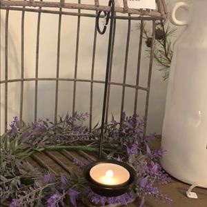 Primitive Farmhouse Wrought iron tea light holder